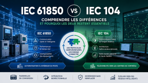 Read more about the article IEC 61850 vs IEC 104 : Comprendre les différences et pourquoi les deux restent essentiels